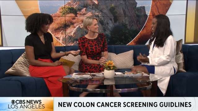 Dr. Fola May Discusses New Colorectal Cancer Screening Guidelines on CBS LA