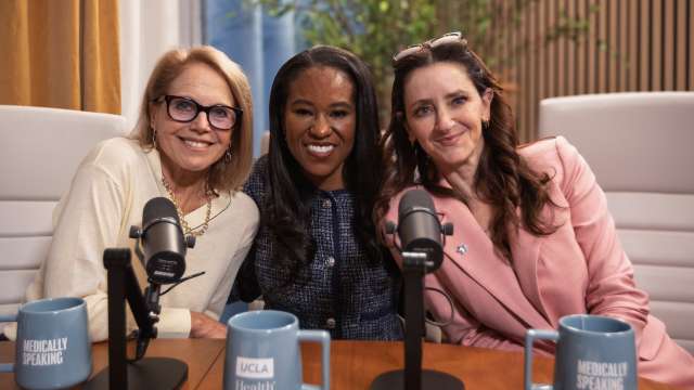 Katie Couric Dr. Fola May and Dr. Eve Glazier on UCLA Health Medically Speaking Podcast