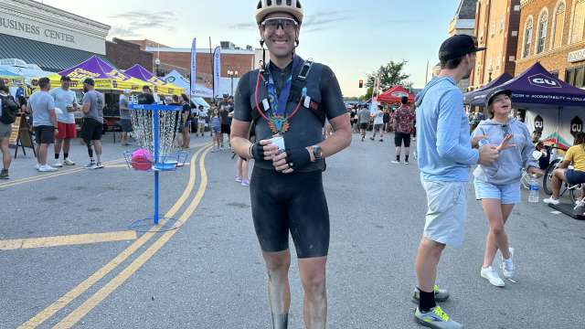 DAPM Anesthsiologist Colby Tanner, MD after a bike ride