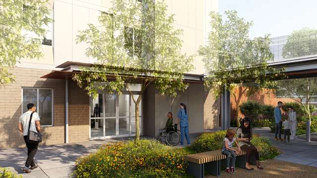 Entry Garden of the UCLA Behavioral Health Campus