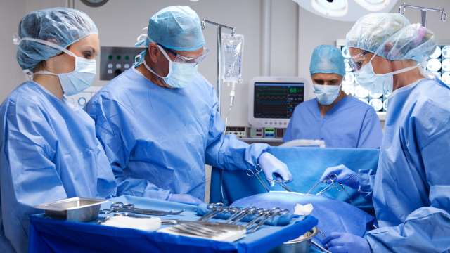 Surgeons in operating room