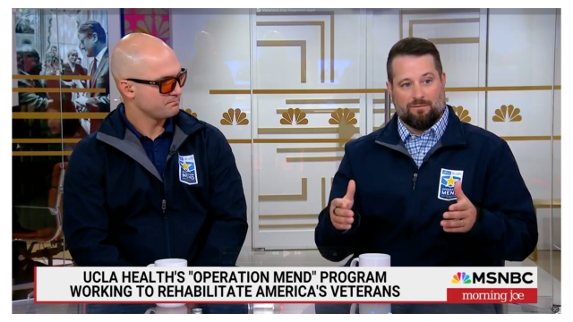 Warrior Buster Miscusi and Dr. Kevin Bickart on Morning Joe with Willie Geist