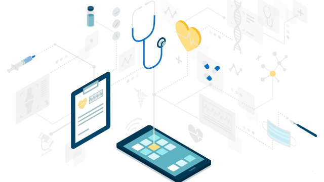 Illustration depicting health system planning