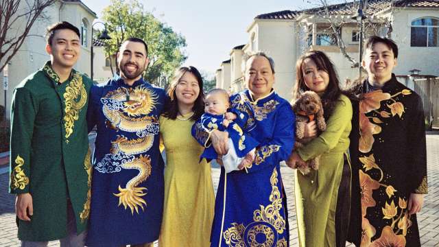 Eileen Nguyen, MD, PhD CA-1 Resident Physician celebrating Lunar New Year with family
