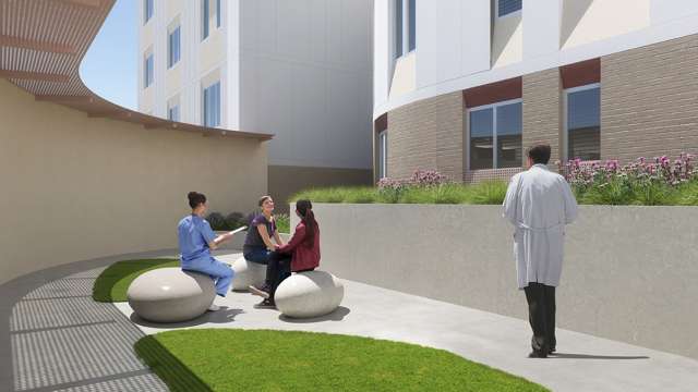 Patient South Garden at UCLA Behavioral Health Campus