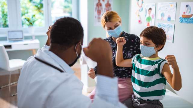 Doctor with family