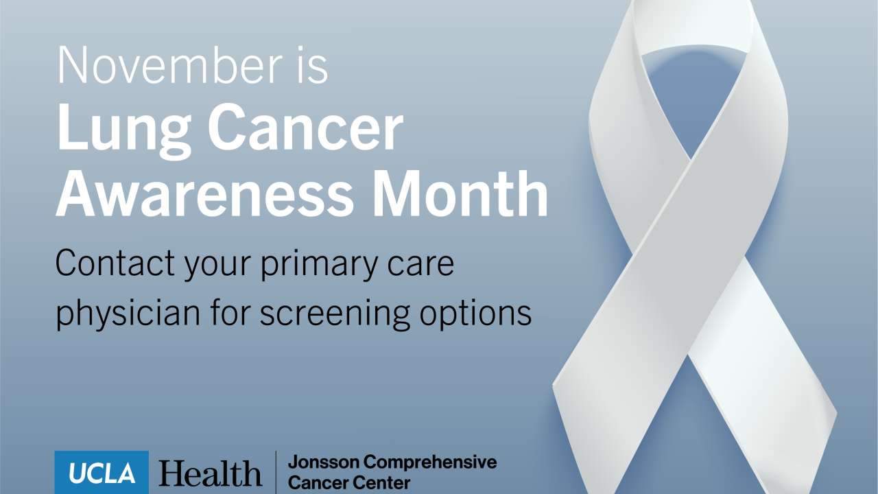 A white ribbon for Lung Cancer Awareness Month