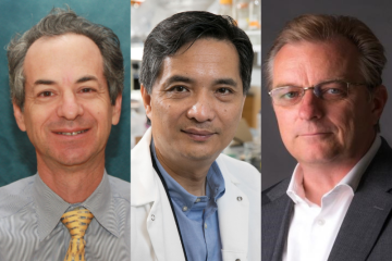 Dr. Gerald Lipshutz, Song Li, and Dr. Frank Pajonk