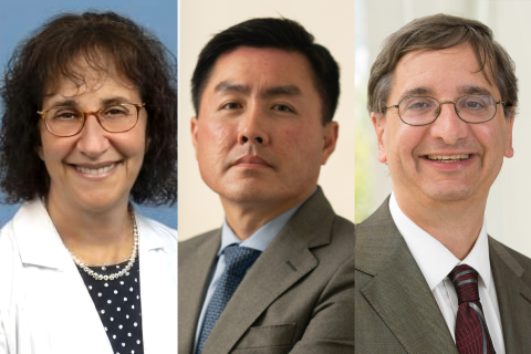 from left to right: Dr. Lillian Gelberg, Dr. Roger Lo and Dr. Jeffrey Saver