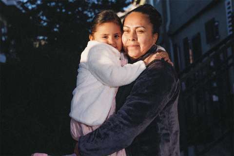 Sofia Ruiz and her daughter, Maya.