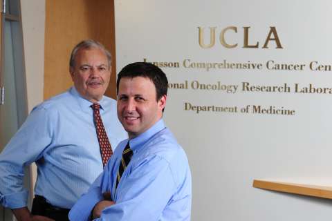 Dr. Dennis Slamon and Dr. Richard Finn.