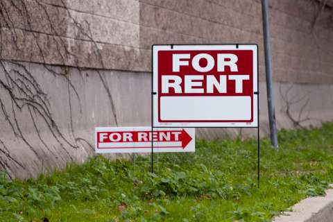 For rent signs