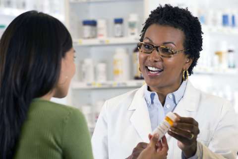 Woman at Pharmacy