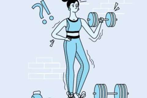 weight lifting illustration