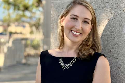 Portrait of Erica Sender.