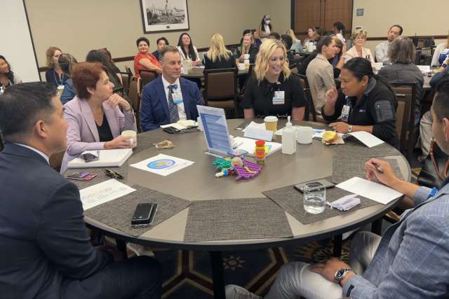 Members of the Nursing Executive Council meet at the Nursing Strategic Planning Retreat to enhance communication, streamline governance and reduce redundancies across the professional-governance structure.