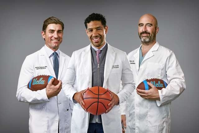 Three UCLA Health sports medicine doctors.