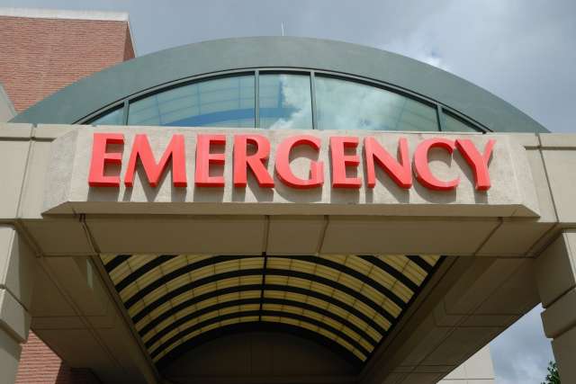 Emergency room sign