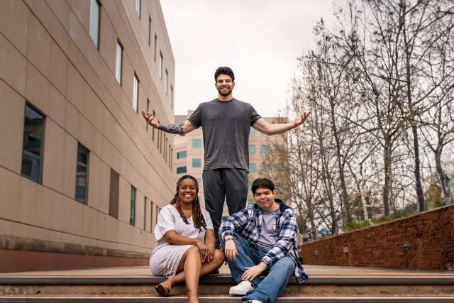 Clay Garcelli with Sonya Glover and his brother Carter