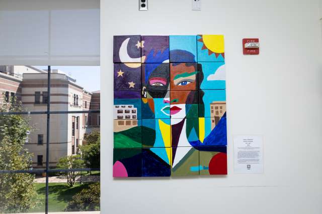 Painting on hospital wall