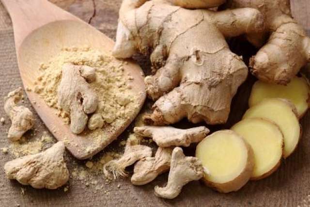 pieces of ginger root