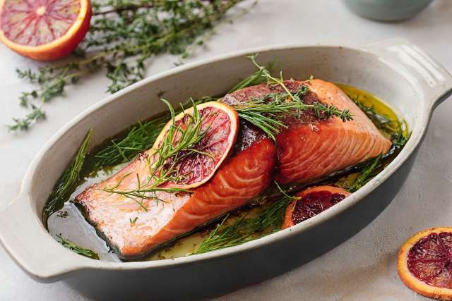 Slow Roasted Citrus Salmon