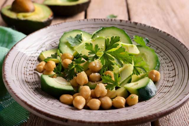 chickpea avocado salad