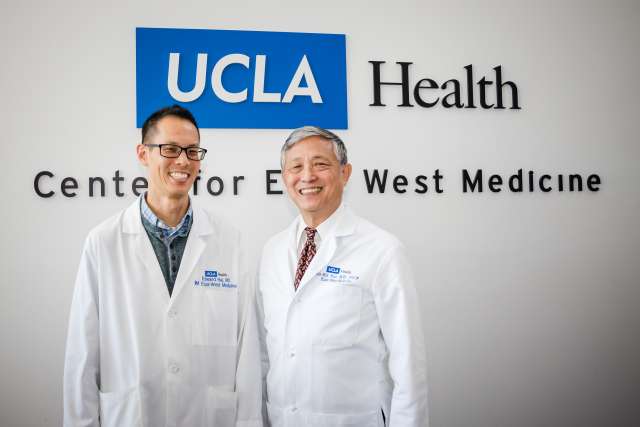 Dr. Ed Hui with his father, Dr. Ka-Kit Hui