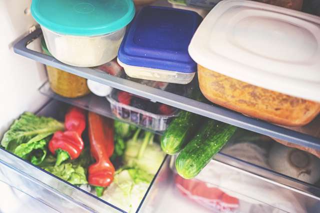 Fresh food in the refrigerator