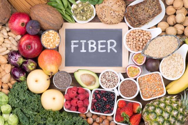 Foods that are high in fiber.