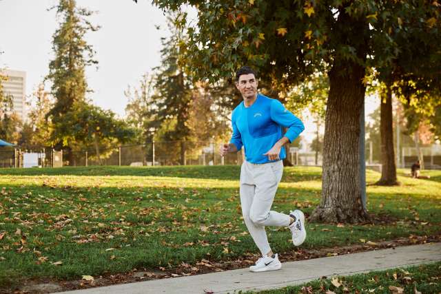 Dr. Josh Goldman running.