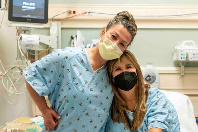 Diana and Nanette before surgery