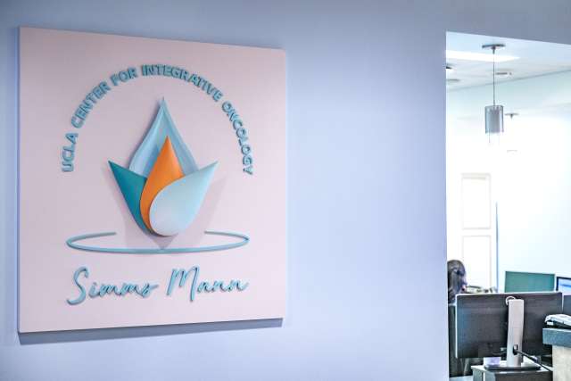 The waiting area of a Simms Mann clinic office.