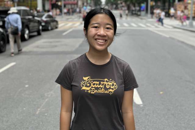 Sabrina Cheung standing on street