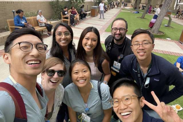 Med-peds residents group selfie picture