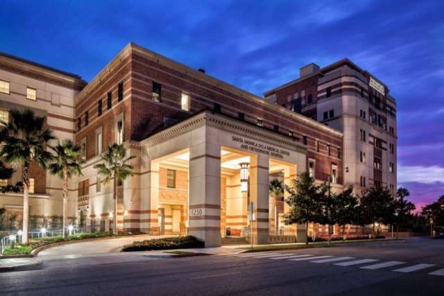 Outside view of the UCLA Department of Orthopaedic Surgery, in Santa Monica