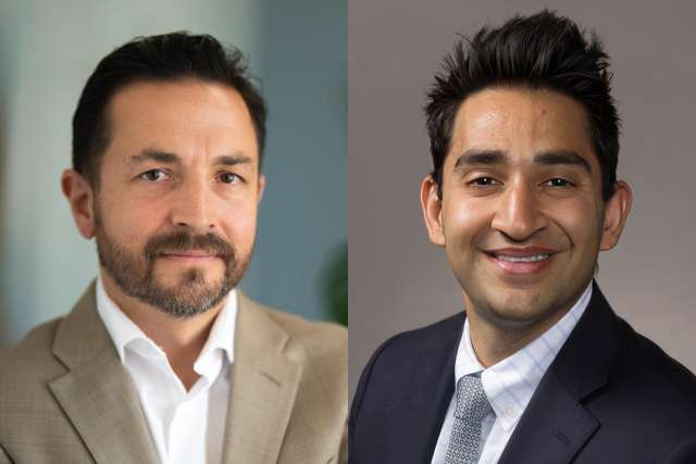 Headshots of Dr. Patel and Dr. Ellingson