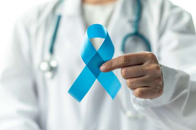 Prostate Cancer Awareness Month blue ribbon