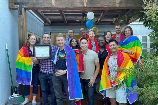 Some of UCLA Health's more than 50 LGBTQ+ Champion health care providers.