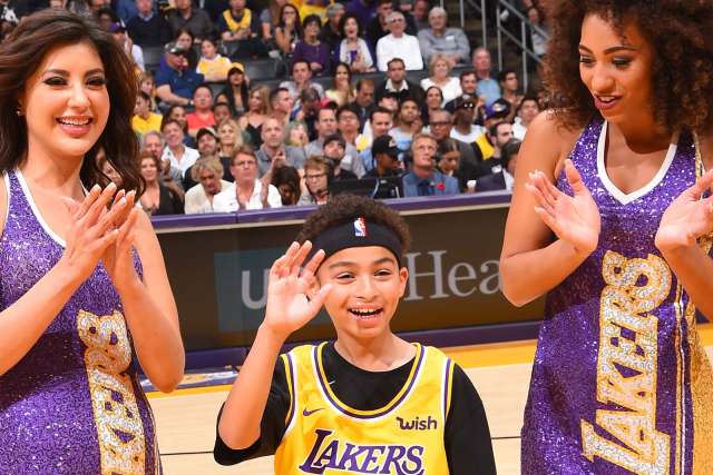 Nigel Terry attending Laker For a Day.