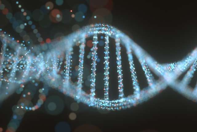 Concept image of a structure of the genetic code.