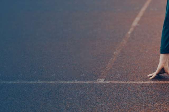 runner with prostetic