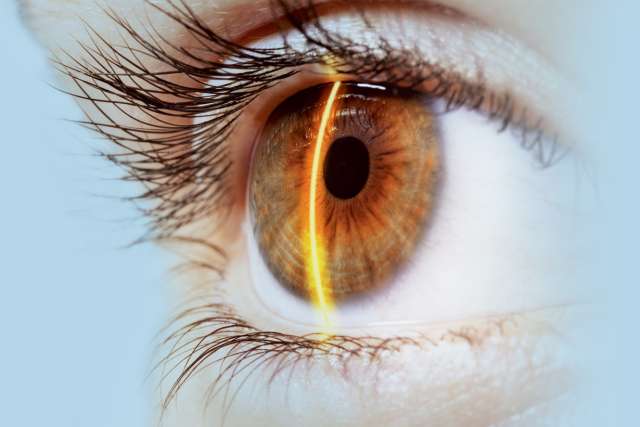 Close up on eye