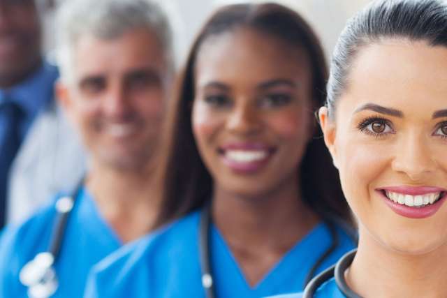 Group of physicians smiling