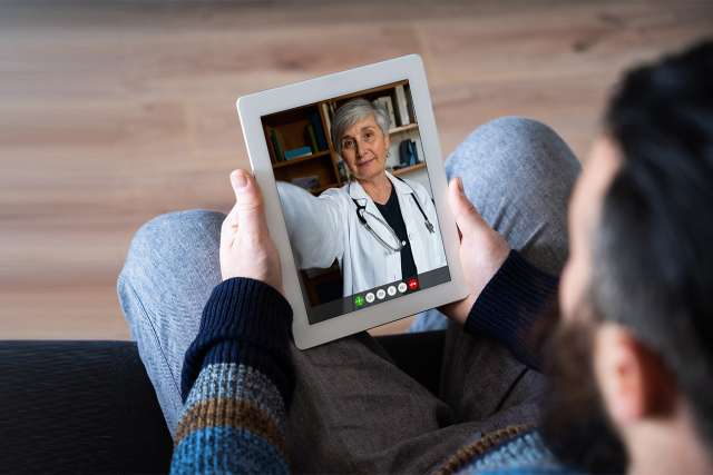 Man in therapy session with doctor