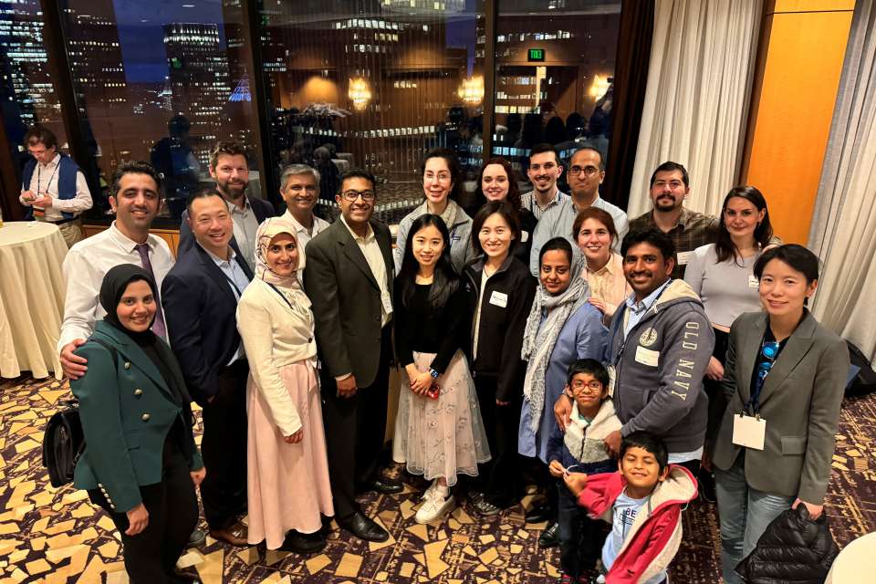 group from the ARVO Annual Reception, Seattle, 2024 inside of a conference room