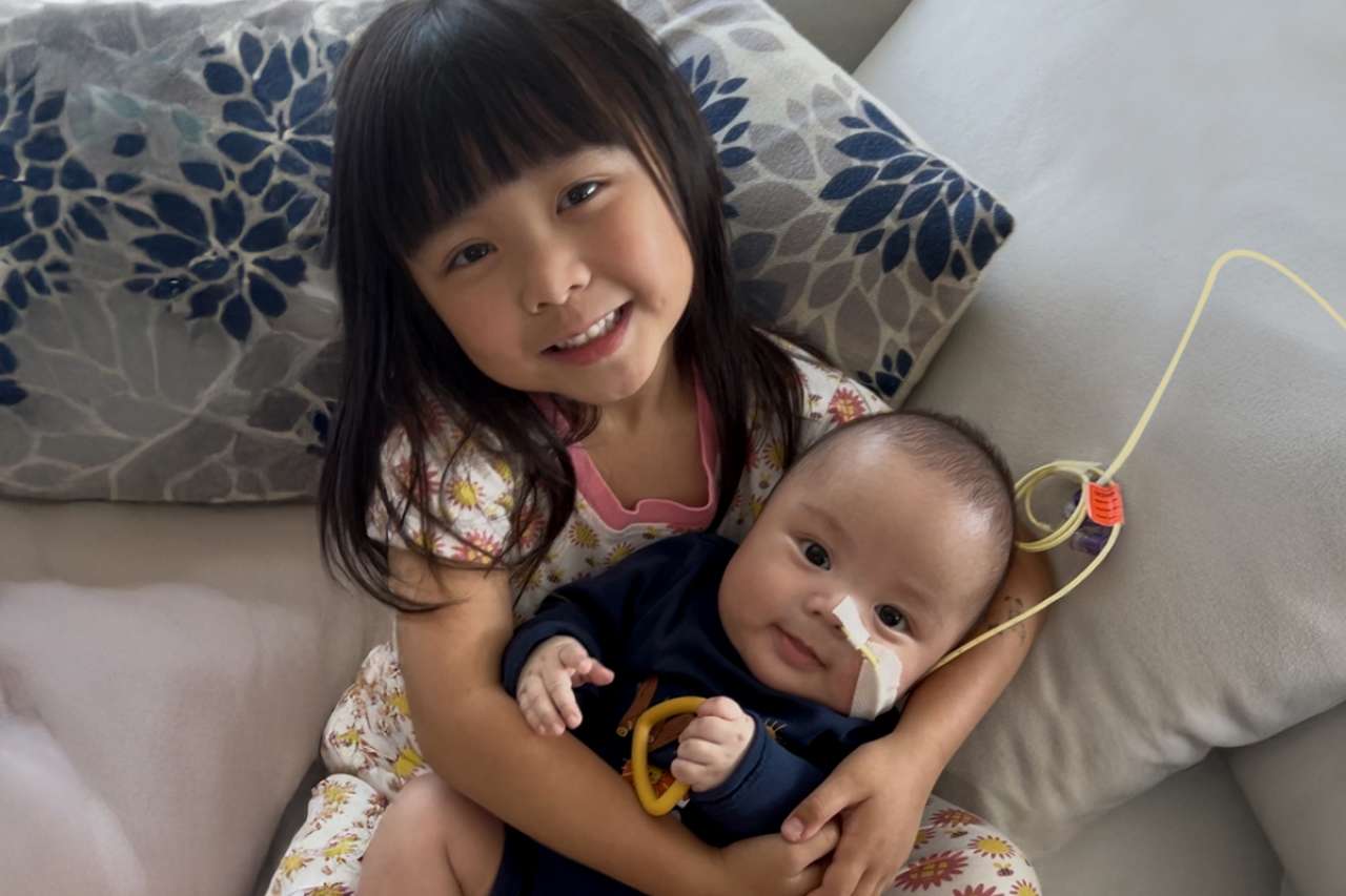 Francis Saputra and his sister, Gianna