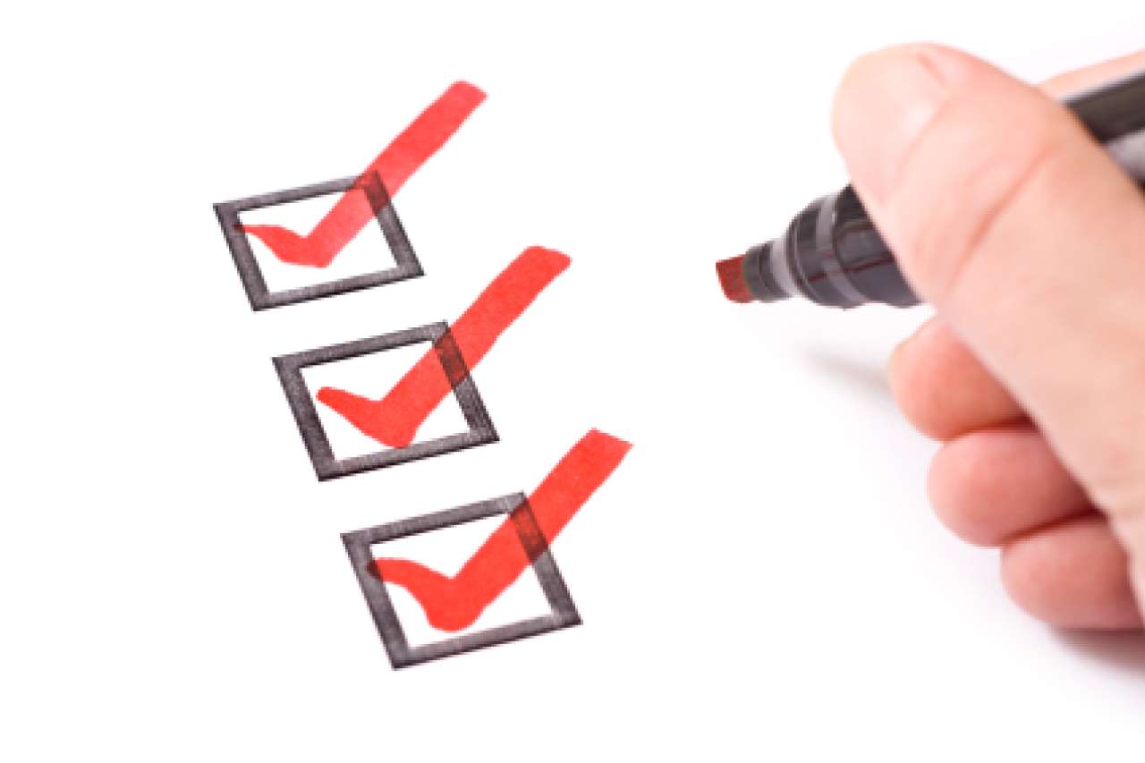 Ticked check boxes
