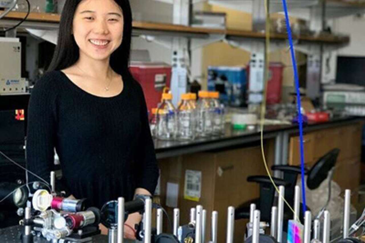 Researcher in lab