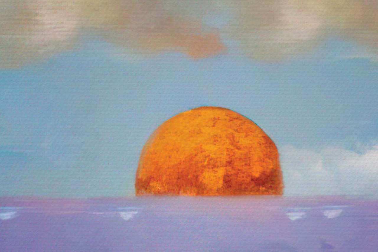 Painting of sunrise